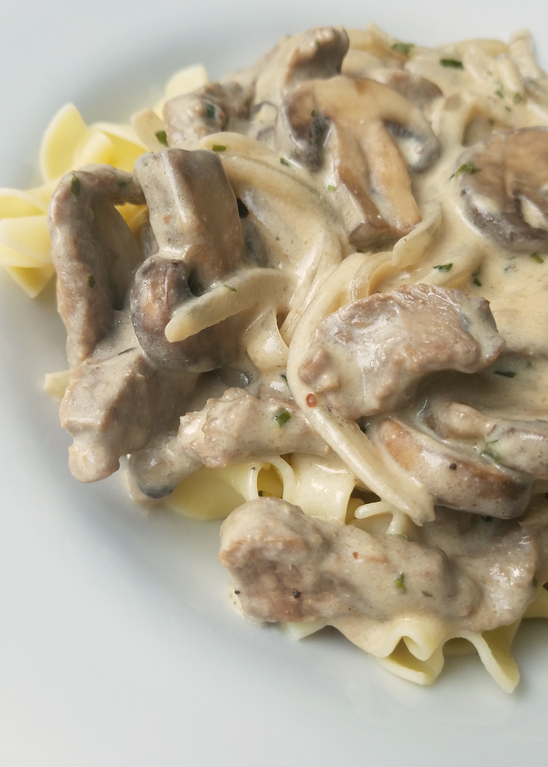 Beef stroganoff