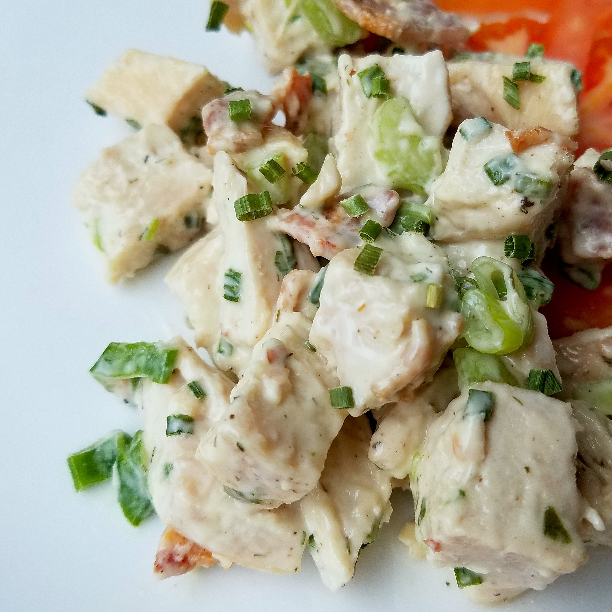 Tarragon chicken salad with bacon A